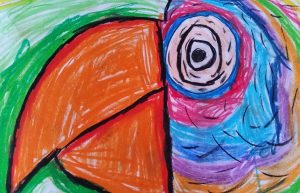 Charlotte Age 6 . Easy Peasy Art School 2016