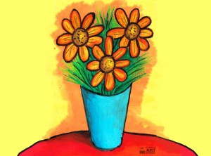 Still Life Vase of Flowers Lesson Plan