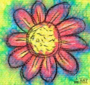Paper Towel Flower - Easy Peasy Art School