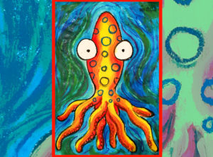 Art Lesson - Blue Ringed Octopus - Easy Peasy Art School