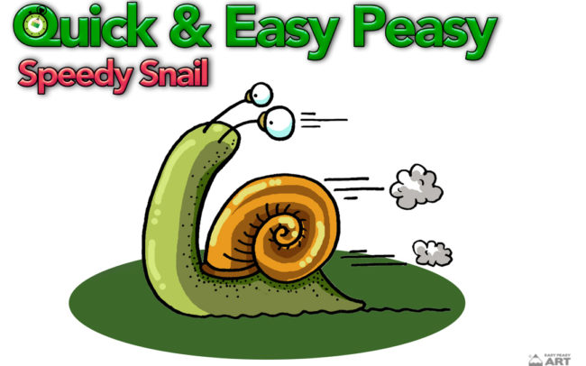 Quick & Easy Peasy Speedy Snail by Easy Peasy Art School