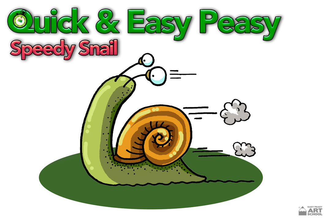 Quick & Easy Peasy Speedy Snail by Easy Peasy Art School