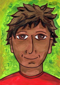 Simple Portrait art lesson by Easy Peasy Art School