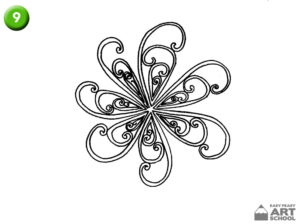 Swirly Whirly: Line and pattern art lesson by Easy Peasy Art School
