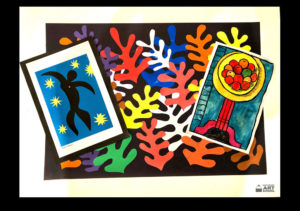 Class project Henri Matisse collage mural