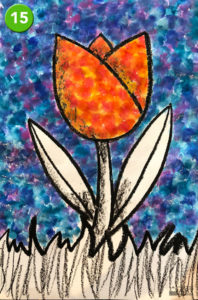 Seurat's Tulips by Easy Peasy Art School